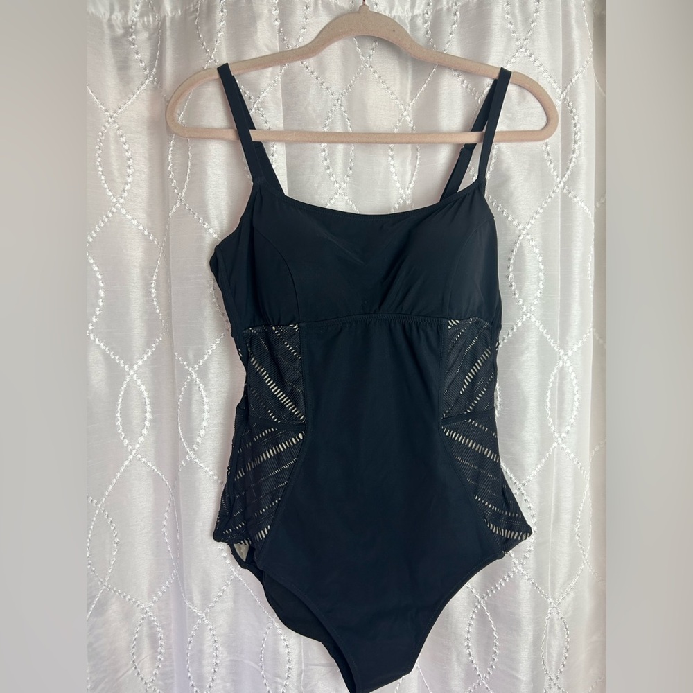 Profile By Gottex Black One Piece Swimsuit